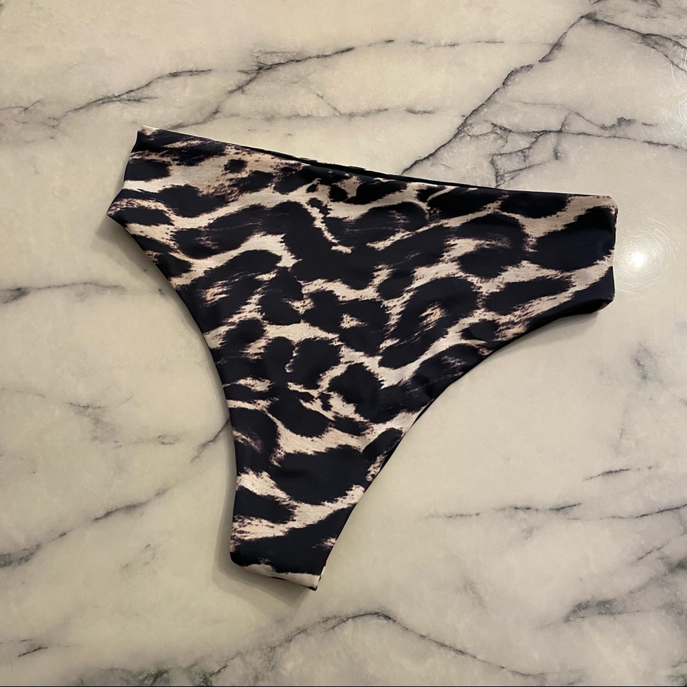 Leopard print High waist thong bikini
